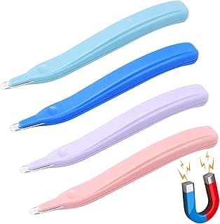 4 Pack Magnetic Staple Remover Tools, Professional Stapler Removers Staple Puller Remover for Classroom, Multicolored Stapler Remover Tool...